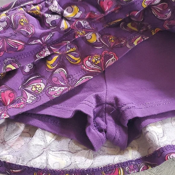 1989 Place Solid Purple Top 12-18 Months & Print Purple Skirt 9-12 Months - Picture 7 of 7